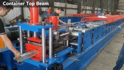 2007-10 Roll Forming Machine for Container Top Beam Container House Machine