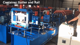 1808-05 Roll Forming Machine for Container Roof Gutter And Bottom Rail Channel