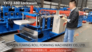2102-02 Roll Forming Machine for YX73-480 Lockseam Profile