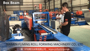 1804-04 Roll Forming Machine for Box Beam Profile 15KW Power